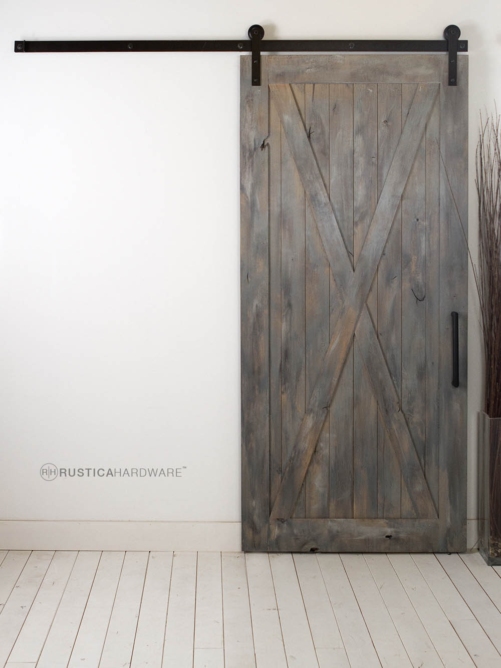 Full X Barn Door on Runner